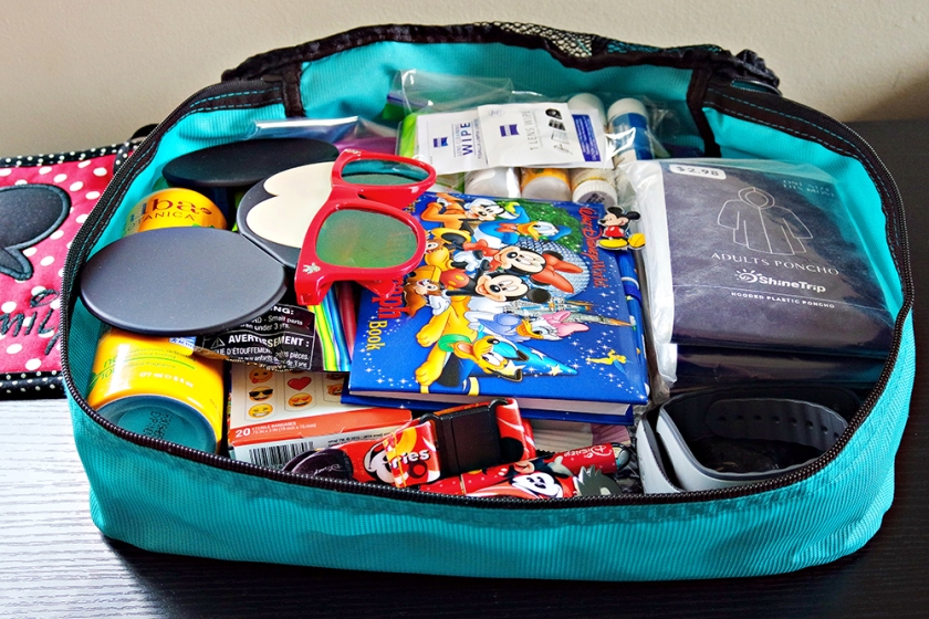 How to Pack an Emergency Stroller Kit for Disney-packing cubes